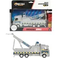 Toi-Toys 21745B - Metal World Spielzeugauto - Polizei Abschleppwagen mit Rückzugmotor