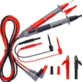 Messleitungen Set 8 Stück für Multimeter Prüfsonden Krokodilklemmen Mini-Haken