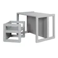 Roba Kindersitzgruppe 3in1 Wendehocker Tisch Kinderbank Taupe TOP