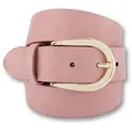BERND GÖTZ Ledergürtel mit goldener Designschließe rosa 100