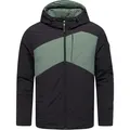 Ragwear Winterjacke Cassey Warm YOUMODO Warme Herren Jacke mit verstellbarer Kapuze schwarz S (46)