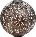 Dehner Solarkugel Luanda, Ø 30 cm, Metall, silber/kupfer
