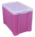 Really Useful Box Aufbewahrungsbox 19,0 l transparent, pink 39,5 x 25,5 x 29,0 c