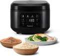 Panasonic SR-DA152KXE Automatischer Reiskocher mit Dampfgarer, Fuzzy-Logik