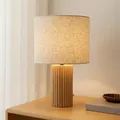 Tischleuchte Lindby, Kimiko, Holz, für Wohnzimmer, Holz, Skandinavisch - 38
