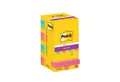 Post-it Notes Haftnotizblock Haftnotiz Super Sticky 654-12 SS-CARN 76x76mm 90 Blatt 12 Stück