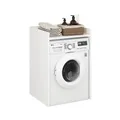 KOMTO Waschmaschinenschrank überbauschrank Weiß - Waschmaschinenüberbau | Waschmaschine Schrank Mozi 66 x 62 x 97 cm