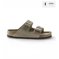 Birkenstock für Herren. 552811 Sandalen aus Leder Arizona (Reguläre Passform) braun (43), Wohnung, Keine, Lässig