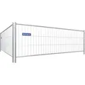 Schake Mobilzaun Standard Element mit Haken und Ösen 3,5x1,2m - Weiß