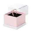 PANDORA ROSE Timeless Ring "funkelndes Herz" 14k rosévergoldet, rosa Kristall, Zirkonia 188421C04 56