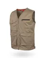 WÜRTH MODYF Arbeitsweste Stretch X – professionelle Arbeitsweste für Herren in Größe XS – Arbeitskleidung für Handwerk & Industrie in beige