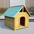 95cm Hundehütte wetterfest Hundekäfig Holz Hundehaus Haustierhütte Hundehöhle