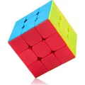 Speed Cube 3x3 Stickerless, Anti-pop, Fast Dreh, Puzzle, Anfänger & Profi