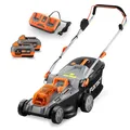 B-Ware FUXTEC Akku Rasenmäher 2x20V E2RM43- Schnittbreite 43cm, Akku& Ladegerät