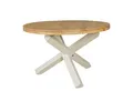 Wohnling Esstisch WL5.056 Esszimmertisch rund Ø 120 cm Akazie Massiv-Holz Küchentisch (Rund Ø 120 cm x 75 cm Akazie Massivholz Modern), Großer Esszimmertisch, Küchentisch Holztisch