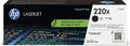 HP 220X - Hohe Ergiebigkeit - Schwarz - original - LaserJet - Box - Tonerpatrone (W2200X)