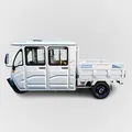 Urban Hopper Cargo Volt Pro Twin Doppelkabine mit 2-Sitzer 45km/h Dunkelgrau