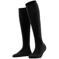 FALKE Kniestrümpfe Softmerino mit wärmender Merinowolle, atmungsaktiv, klimaregulierend schwarz 39-40