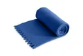 Wohndecke Fleecedecke WAVE ca. 120x160, wometo, OEKO-TEX®, Fleecedecke mit Wellenrand & Anti-Pilling