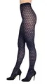 BANANALU Netz Strumpfhosen Damen mit Karo Muster 60 Den blickdichte karierte Alina 60 Deep Navy S