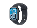 APPLE Watch SE 3 GPS 44, 2025 Smartwatch Aluminium Fluorelastomer, 140-190 mm, Mitternacht