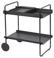 Zone Denmark A-Cocktail Trolley Barwagen, 60,6 x 40,5 x 66,4 cm, Black
