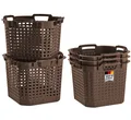 5x Obstkorb 25L Gartenkorb lebensmittelecht stapelbar Erntekörbe Kartoffelkorb