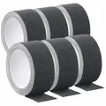 AGT 6er-Set Anti-Rutsch-Klebeband, robust & wasserfest, 48mm x 4m, schwarz