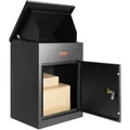 VEVOR Paketbriefkasten Paketbox Paketkasten Briefkasten 44x35x58,3cm Schwarz