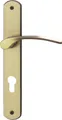 Südmetall Türgriff-Garnitur Langschild Amos PZ Messing brüniert bronze 225 x 37 mm