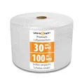 versando Premium Luftpolsterfolie 100m x 0,3m Versand, Verpackung, Umzug Noppenfolie Bubble Wrap LPF Rolle
