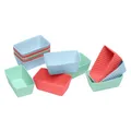 LURCH Flexiform Brownie 12er Set Silikon Pastel Mix