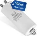 VIOKS Kondensator 25µF 450V universell mit Steckfahnen und Befestigungsschraube CBB60