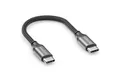 deleyCON 0,15m USB C Kabel Ladekabel PD3.0 100W Schnellladekabel USB-C auf USB-Kabel