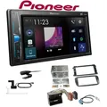 Pioneer DMH-A3300DAB 2-DIN Multimedia Autoradio Bluetooth DAB+ USB mit Einbauset für Ford Focus II Facelift 2008-2010 schwarz