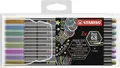 Premium Metallic-Filzstift - STABILO Pen 68 metallic - 8er Pack - mit 8