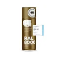 COSMOS LAC Sprühlack grün-braun, glänzend - Spraydosen Sprühfarbe DIY Lack Acryllack Spray Farbspray Sprühdose Lackspray Farbe für Kunststoff, Metall, uvm. (RAL 8000 - grünbraun)