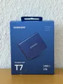 Samsung Portable SSD T7, 2 TB, USB 3.2 Gen.2, 1.050 MB/s Lesen MU-PC2T0H/WW Blau