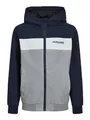 JACK & JONES JUNIOR Jungen JJERUSH Blocking Hood Bomber NOOS JNR Jacke, Navy Blazer/Detail:Blocking,140
