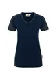 Hakro Women V Shirt Contrast Performance- Gr. XS, Tinte