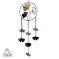 Formano Fensterdeko Gingko-Blatt schwarz-gold aus Metall-559166