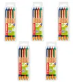 STABILO - Druck-Kugelschreiber - pointball - 5x 4er Pack - blau, schwarz, rot, grün