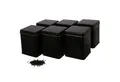 DOSENRITTER Teedose WATSON, (6-tlg., Schwarz eckig), Aromadicht, Stapelbar