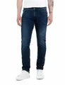 Replay Herren Jeans Anbass Slim-Fit Hyperflex Forever Dark mit Stretch, Dark Blue 007 (Blau), 32W / 32L