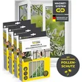 EASYmaxx Insect Protect Fliegengitter Fenster | zuschneidbares Moskitonetz | Insektenschutz Fenster bis 150 x 180 cm | Fliegennetz Magnet mit Polle... - Schwarz