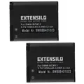EXTENSILO 2x Akku kompatibel mit Panasonic Lumix DMC-TZ41, DMC-TZ40W, DMC-TZ40S, DMC-TZ40R, DMC-TZ55 Kamera (1050 mAh, 3,7 V, Li-Ion)