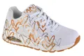 Sneaker Damen, Skechers Uno-Metallic Love, Weiß