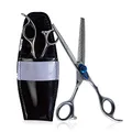 Olivia Garden Xtreme 6.0" Effilierschere mit 35 Zähnen - Rechtshänder-Schere - Ergonomischer Griff, Einstellbare Spannung, Perfekt zum Ausdünnen & Texturieren