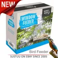 Kingfisher Fenster Glas Klar Anzeigen Saugnapf Vogel Samen / Nuss Futterstation│