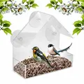 Set 2 x Fensterbeobachtung Wildvogel Samen Nuss Futterspender & Saugnäpfe Garten